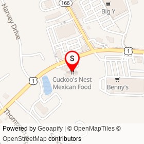 Cuckoo's Nest Mexican Food on Boston Post Road, Old Saybrook Connecticut - location map