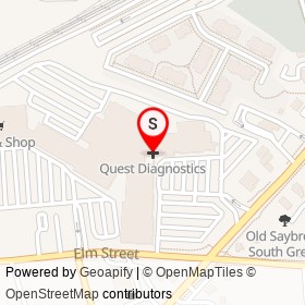 Quest Diagnostics on Elm Street, Old Saybrook Connecticut - location map