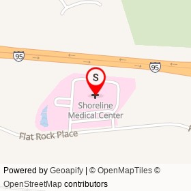 Shoreline Medical Center on Flat Rock Place, Westbrook Connecticut - location map