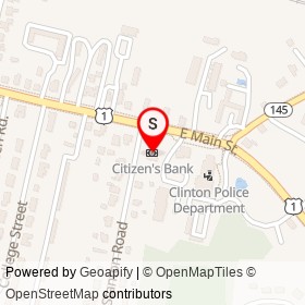 Citizen's Bank on Stanton Road, Clinton Connecticut - location map