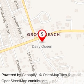 Dairy Queen on Grove Beach Road South, Westbrook Connecticut - location map