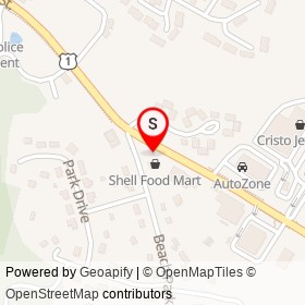 Shell on East Main Street, Clinton Connecticut - location map