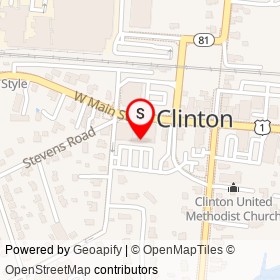 Clinton Sport Shop on West Main Street, Clinton Connecticut - location map