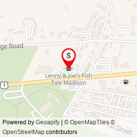 Lenny & Joe's Fish Tale Madison on Boston Post Road, Madison Connecticut - location map