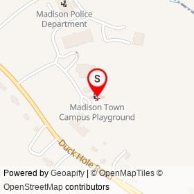Madison Town Campus Playground on Campus Drive, Madison Connecticut - location map