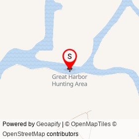 Great Harbor Hunting Area on , Guilford Connecticut - location map