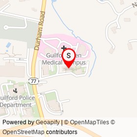 Guilford Art Center on Church Street, Guilford Connecticut - location map