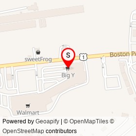 Big Y on Boston Post Road, Guilford Connecticut - location map