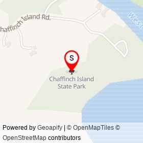 Chaffinch Island State Park on , Guilford Connecticut - location map