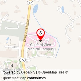 Guilford Glen Medical Campus on Durham Road, Guilford Connecticut - location map