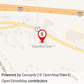 Comfort Inn on Boston Post Road, Guilford Connecticut - location map