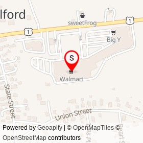 Walmart on Boston Post Road, Guilford Connecticut - location map