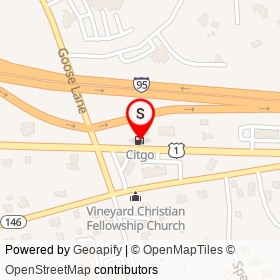 Citgo on Boston Post Road, Guilford Connecticut - location map
