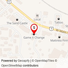Game X Change on Orchard Hill Road, Branford Connecticut - location map