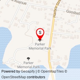 Parker Memorial Park on , Branford Connecticut - location map