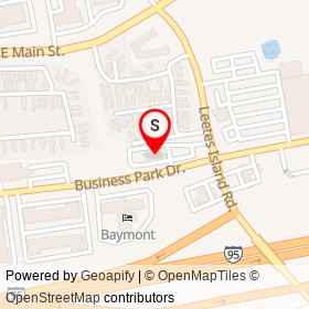 Dunkin' Donuts on Business Park Drive, Branford Connecticut - location map