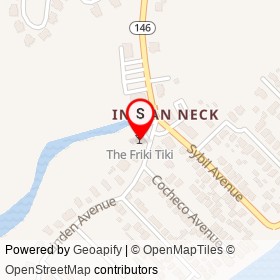 The Friki Tiki on Linden Avenue, Branford Connecticut - location map