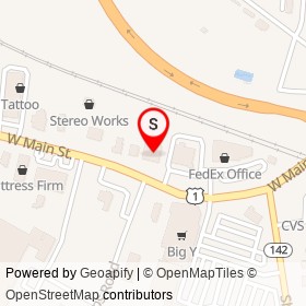 Town Fair Tire on West Main Street, Branford Connecticut - location map