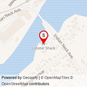 Lobster Shack on Indian Neck Avenue, Branford Connecticut - location map