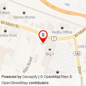 Wendy's on West Main Street, Branford Connecticut - location map