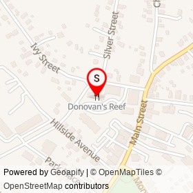 Donovan's Reef on Rose Street, Branford Connecticut - location map