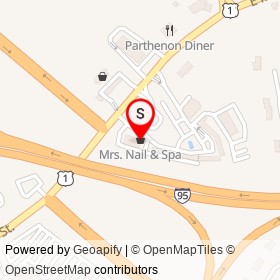 Mrs. Nail & Spa on East Main Street, Branford Connecticut - location map