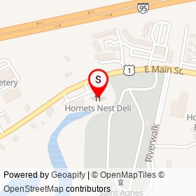 Hornets Nest Deli on East Main Street, Branford Connecticut - location map