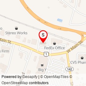 Walgreens on West Main Street, Branford Connecticut - location map