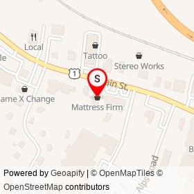 Mattress Firm on West Main Street, Branford Connecticut - location map