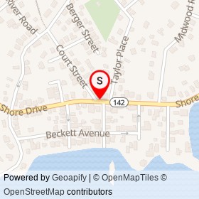 Rosso Vino on Shore Drive, East Haven Connecticut - location map