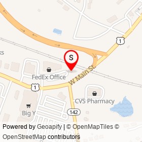 Tommy's Wax Center on West Main Street, Branford Connecticut - location map