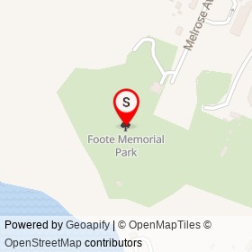Foote Memorial Park on , Branford Connecticut - location map