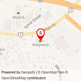 Walgreens on East Main Street, Branford Connecticut - location map