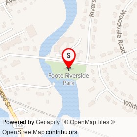 Foote Riverside Park on , Branford Connecticut - location map