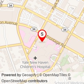 Smilow Cancer Hospital on Park Street, New Haven Connecticut - location map