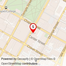 Five Guys on Church Street, New Haven Connecticut - location map