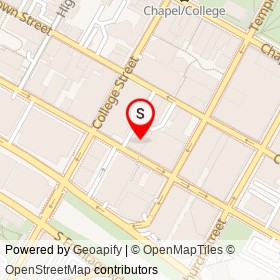 New Haven Hotel on George Street, New Haven Connecticut - location map