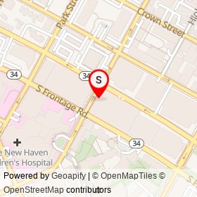 Sam's Food on York Street, New Haven Connecticut - location map