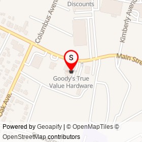 Goody's True Value Hardware on Main Street, East Haven Connecticut - location map