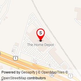 The Home Depot on Frontage Road, East Haven Connecticut - location map