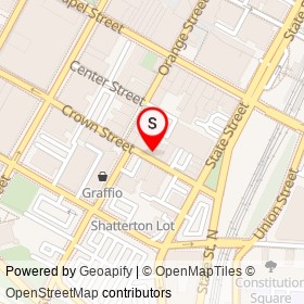 Firehouse 12 on Crown Street, New Haven Connecticut - location map