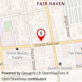Green's Cleaners on Grand Avenue, New Haven Connecticut - location map