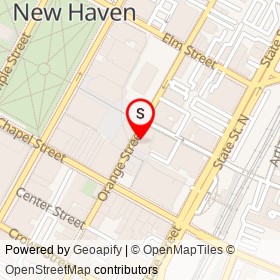 Menyagumi on Orange Street, New Haven Connecticut - location map