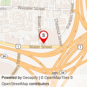 Cody’s Diner on Water Street, New Haven Connecticut - location map