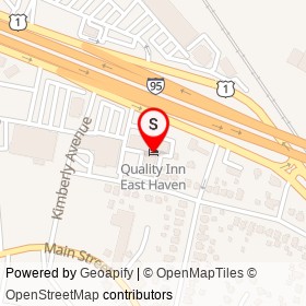 Quality Inn East Haven on Kimberly Avenue, East Haven Connecticut - location map
