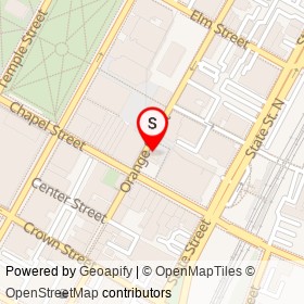 G Cafe on Orange Street, New Haven Connecticut - location map