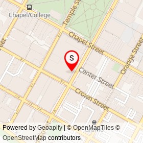 College Wine on Church Street, New Haven Connecticut - location map