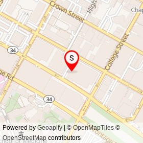 Café George on George Street, New Haven Connecticut - location map