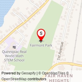 Fairmont Park on , New Haven Connecticut - location map