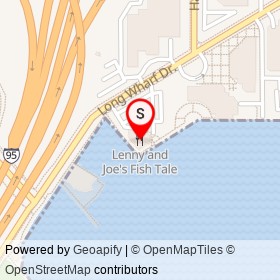 Lenny and Joe's Fish Tale on Long Wharf Drive, New Haven Connecticut - location map